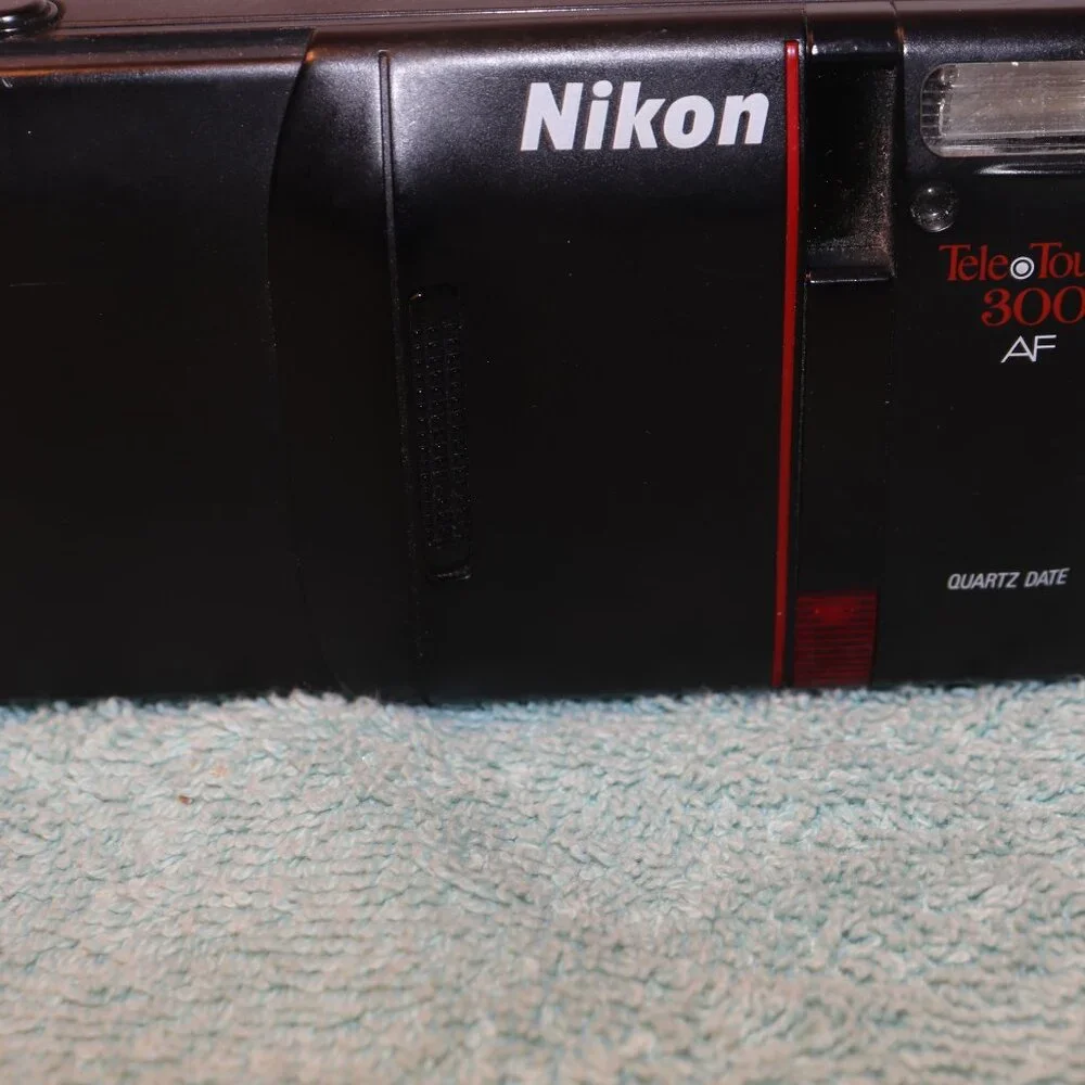 Nikon Tele Touch 300 AF Point & Shoot 35mm Film Camera 35/55mm Macro